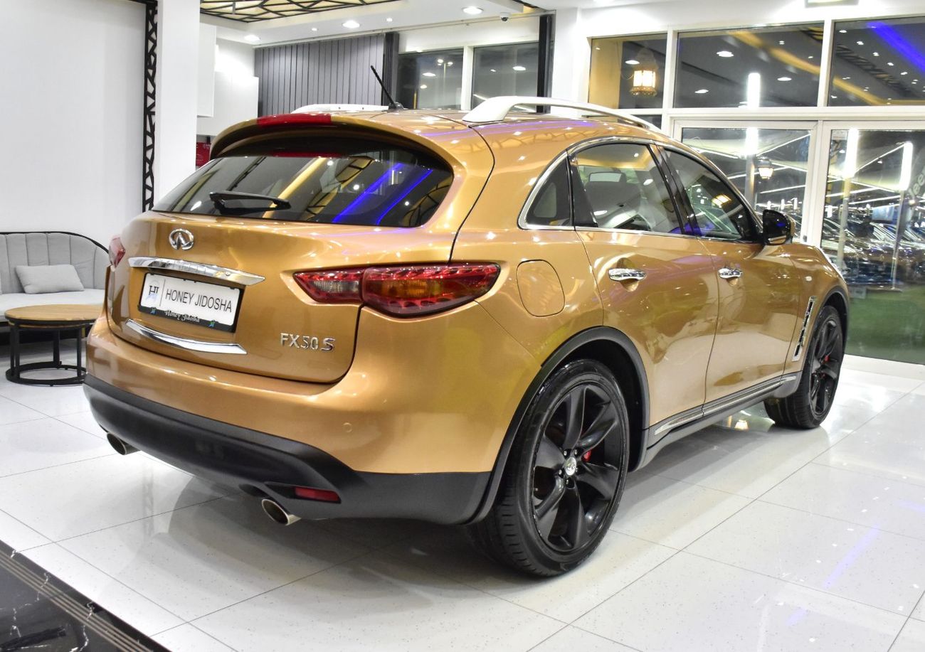 Infiniti FX50 EXCELLENT DEAL for our Infiniti FX50s ( 2009 Model ) in Orange Color GCC Specs