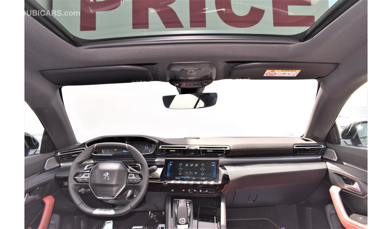 Peugeot 508 AED 2643 PM | 0% DP | GT R 1.6l GCC WARRANTY TO 2027 OR 100000KM
