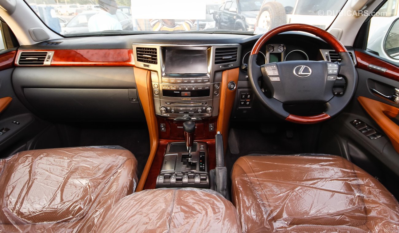 Lexus LX570 FACELIFTED TO 2015 sports ( RIGHT HAND DRIVE ) ( EXPORT ONLY) pearl white with tan interior