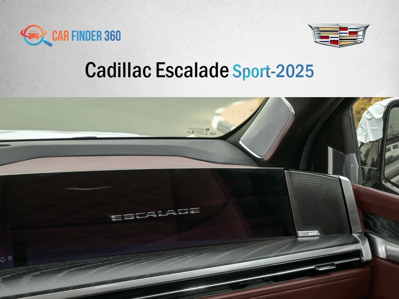 Cadillac Escalade Sport 6.2L 4WD (Export only)