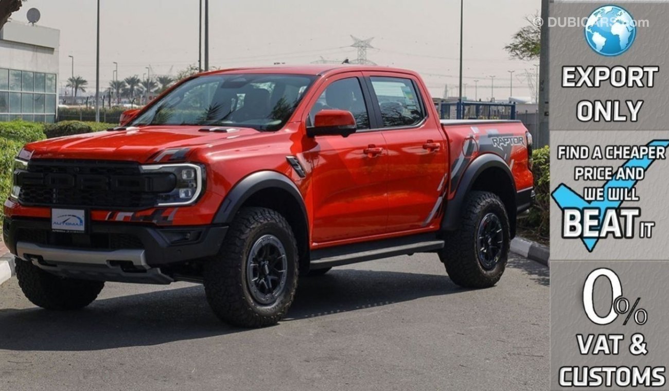 فورد رانجر Raptor V6 3.0L TT 4X4 , 2024 GCC , 0Km , (ONLY FOR EXPORT)