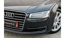 Audi A8 L 50 TFSI  | 2,152 P.M  | 0% Downpayment | Magnificent Condition!