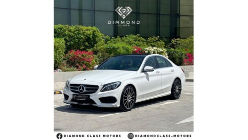 مرسيدس بنز C200 AMG باك مرسيدس بنز C200 خليجي بانوراما، تبريد كراسي ،360 كاميرا،مع سنه ضمان