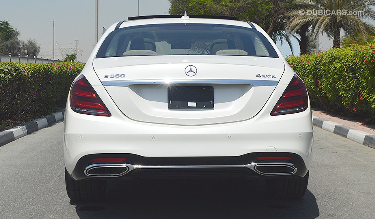 Mercedes-Benz S 560 , 4MATIC, 4.0L, V8, GCC Specs with 2 Years Unlimited Mileage Warranty