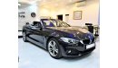 بي أم دبليو 420 ( WITH SERVICE CONTRACT AGMC ) " With Warranty " AMAZING BMW 420i 2016 Model!! in Black Color! GCC S