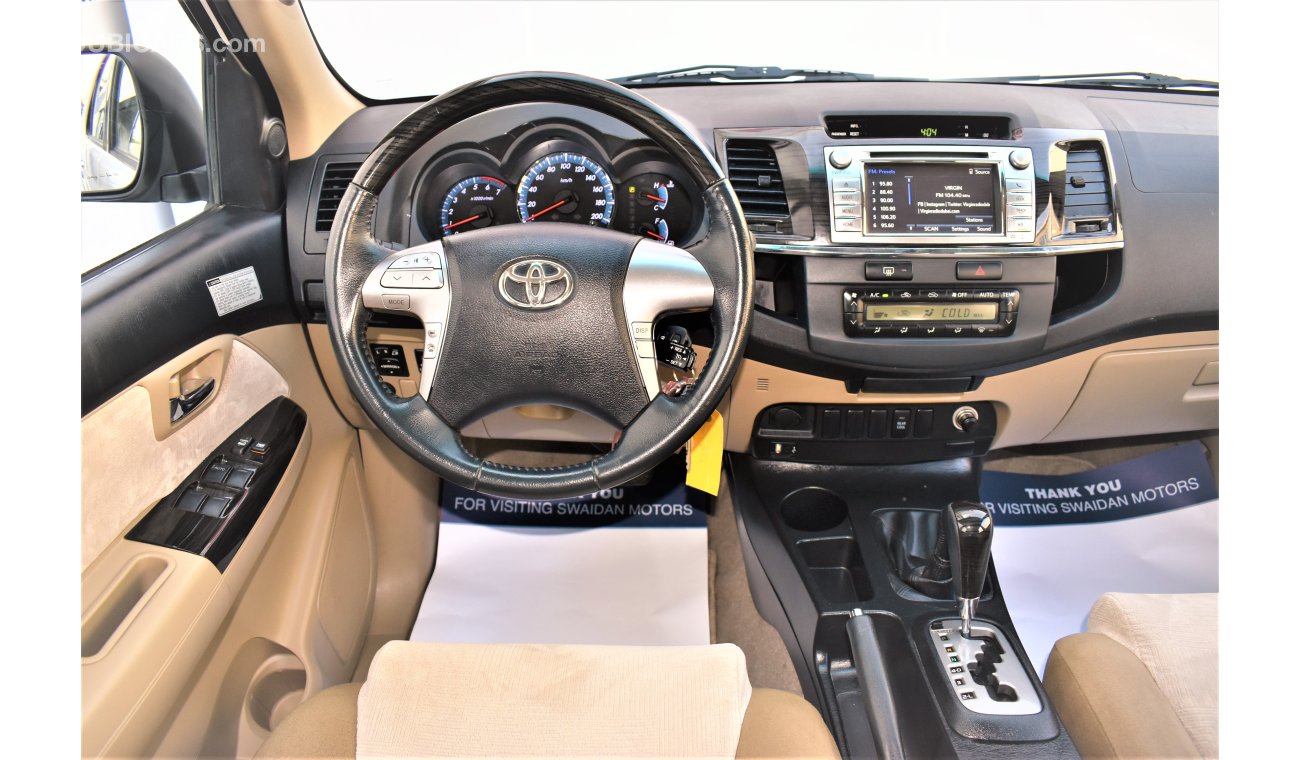Toyota Fortuner 4.0L GXR V6 2015 GCC SPECS DEALER WARRANTY