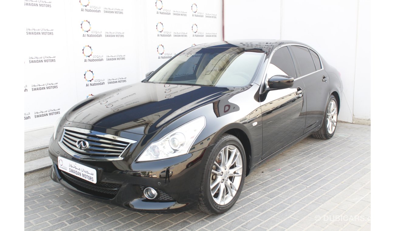 Infiniti G25 G25 2.5L V6 2014 WITH NAVIGATION SUNROOF CAMERA