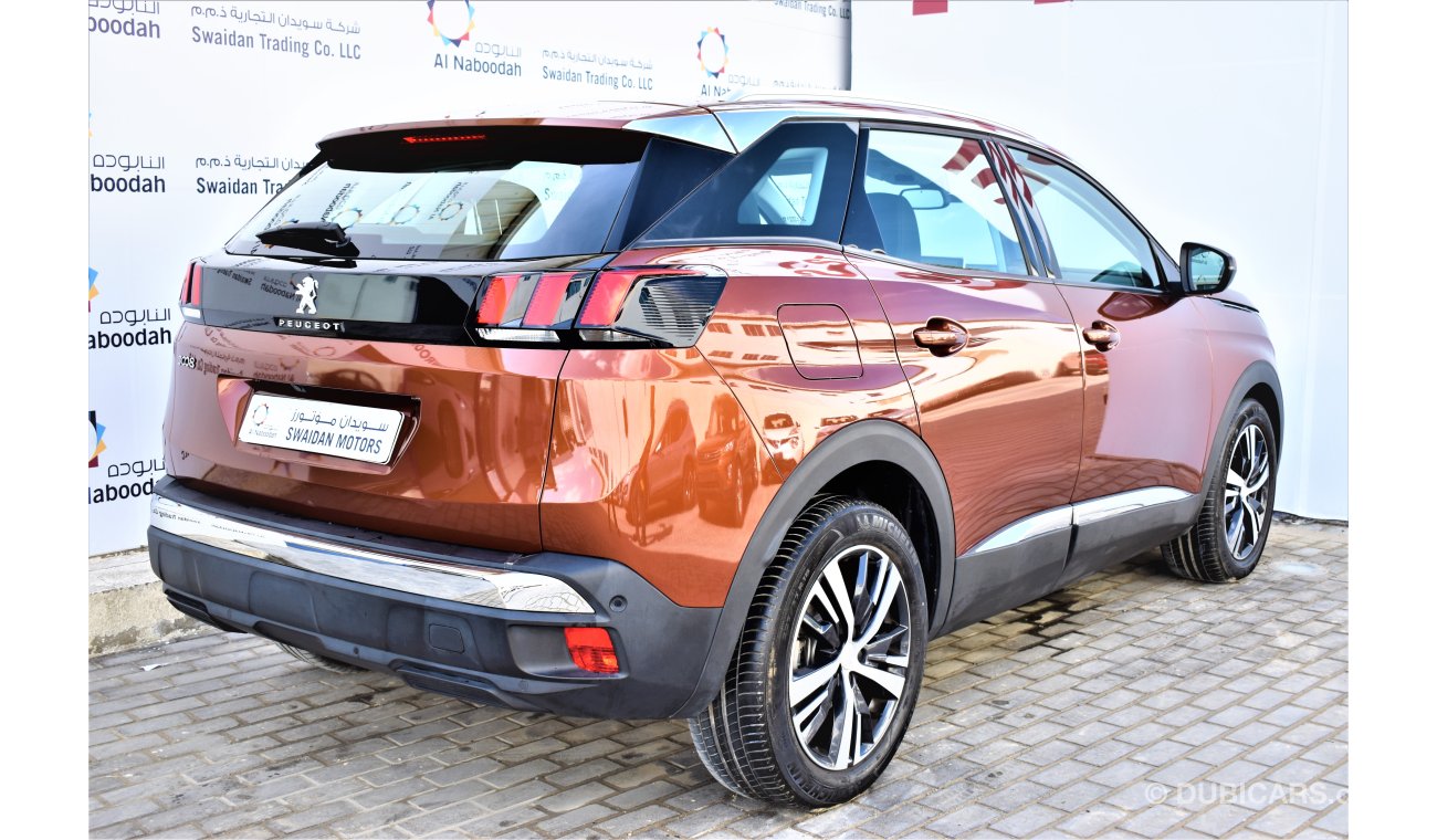 بيجو 3008 1.6L ALLURE 2019 GCC SPECS WITH AGENCY WARRANTY UP TO 2023 OR 100,000KM