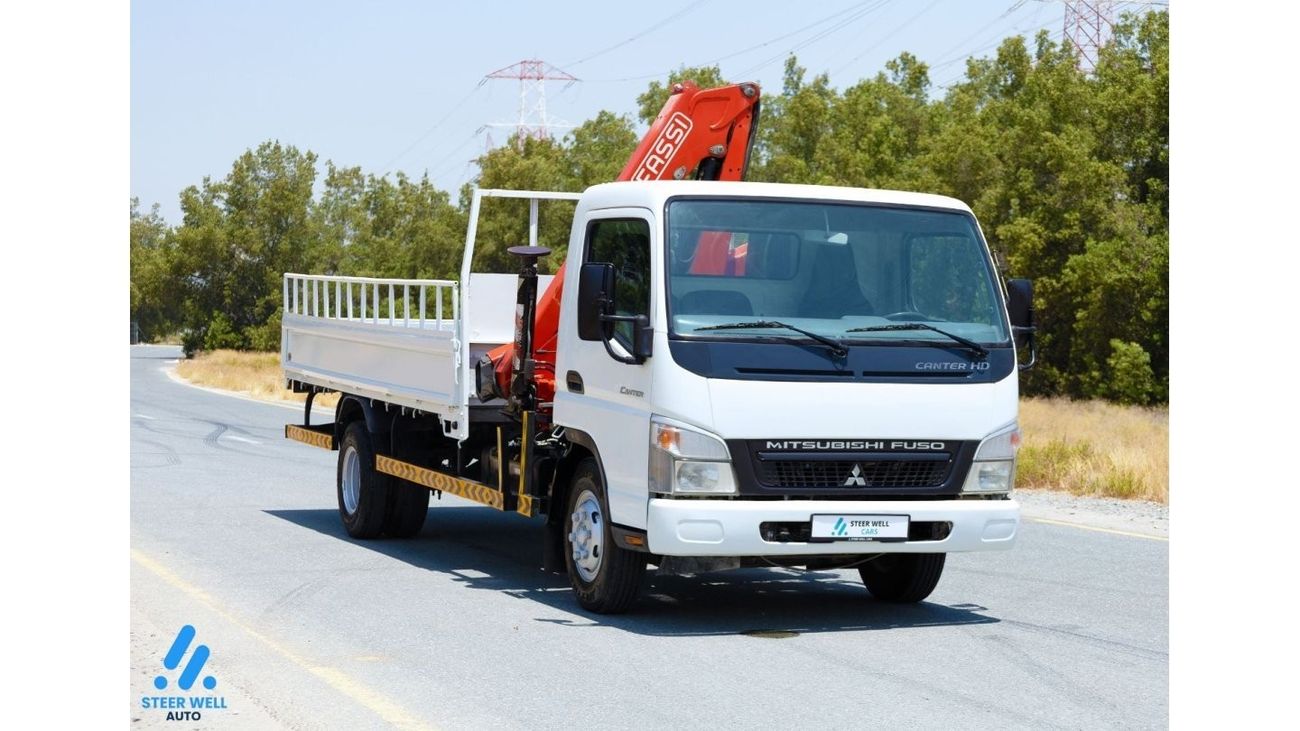 Mitsubishi Fuso Canter HD Fuso - Cargo Body with Fassi Crane - 4.2L RWD - DSL - MT - Book Now!