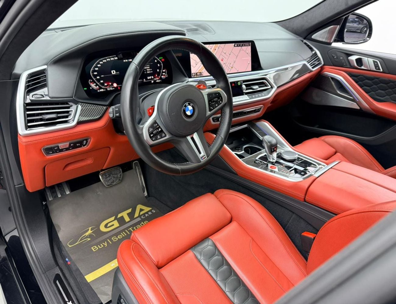 بي أم دبليو X6 M 2021 BMW X6M Competition, Warranty, Full BMW Service History, Carbon Fiber Interior, GCC