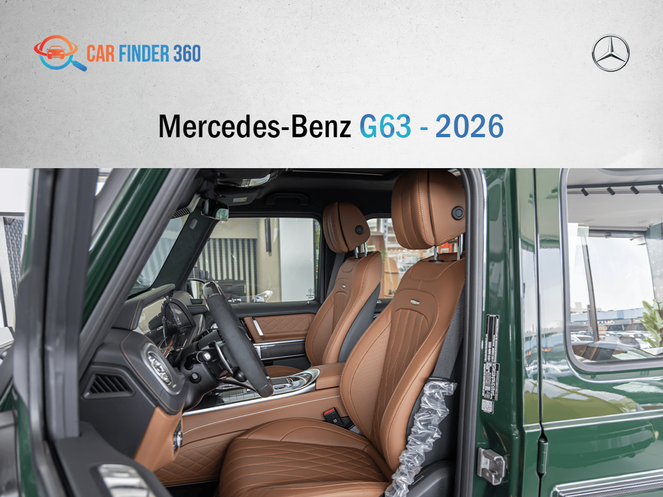 مرسيدس بنز G 63 AMG Mercedes-Benz G63 - 2026 - Green / Brown interior - GCC - Performance Package(Export only)