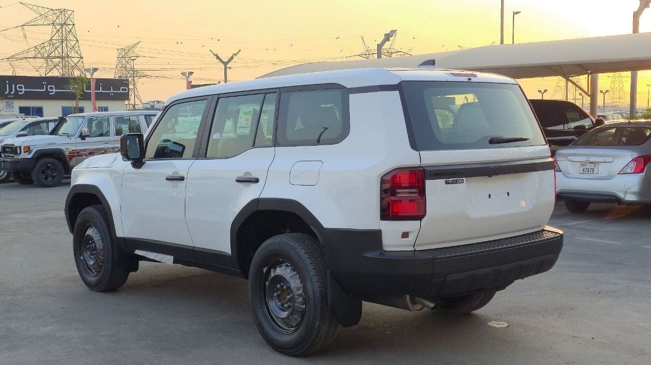 تويوتا برادو Toyota Prado TOYOTA PRADO PETROL 2.4T URBAN - E BASIC - 2025 MODEL - WHITE INSIDE BLACK