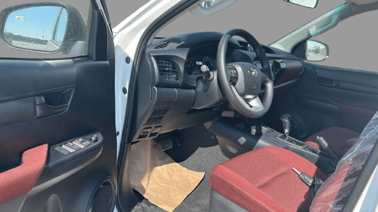 Toyota Hilux ECTOMA001 - 2025 Toyota Hilux Double Cab – DLXG - 2.4L Diesel Auto 4wd – White with Red  Interior