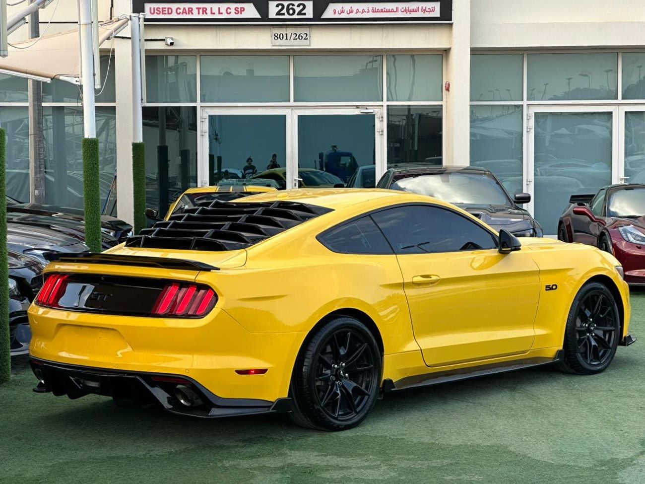 فورد موستانج فورد موستنج GT 5.0 بريميوم خليجي 2017 فل ابشن صبغ وكاله تشييكات وكاله بحاله ممتازه