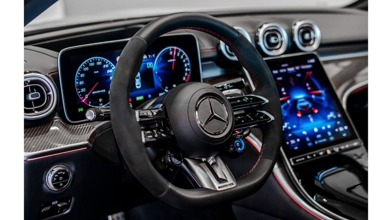 Mercedes-Benz C 63 AMG 2024 Mercedes C63s AMG E-Performance F1 Edition, 2029 Mercedes Warranty + Service, Very Low KMs, GCC