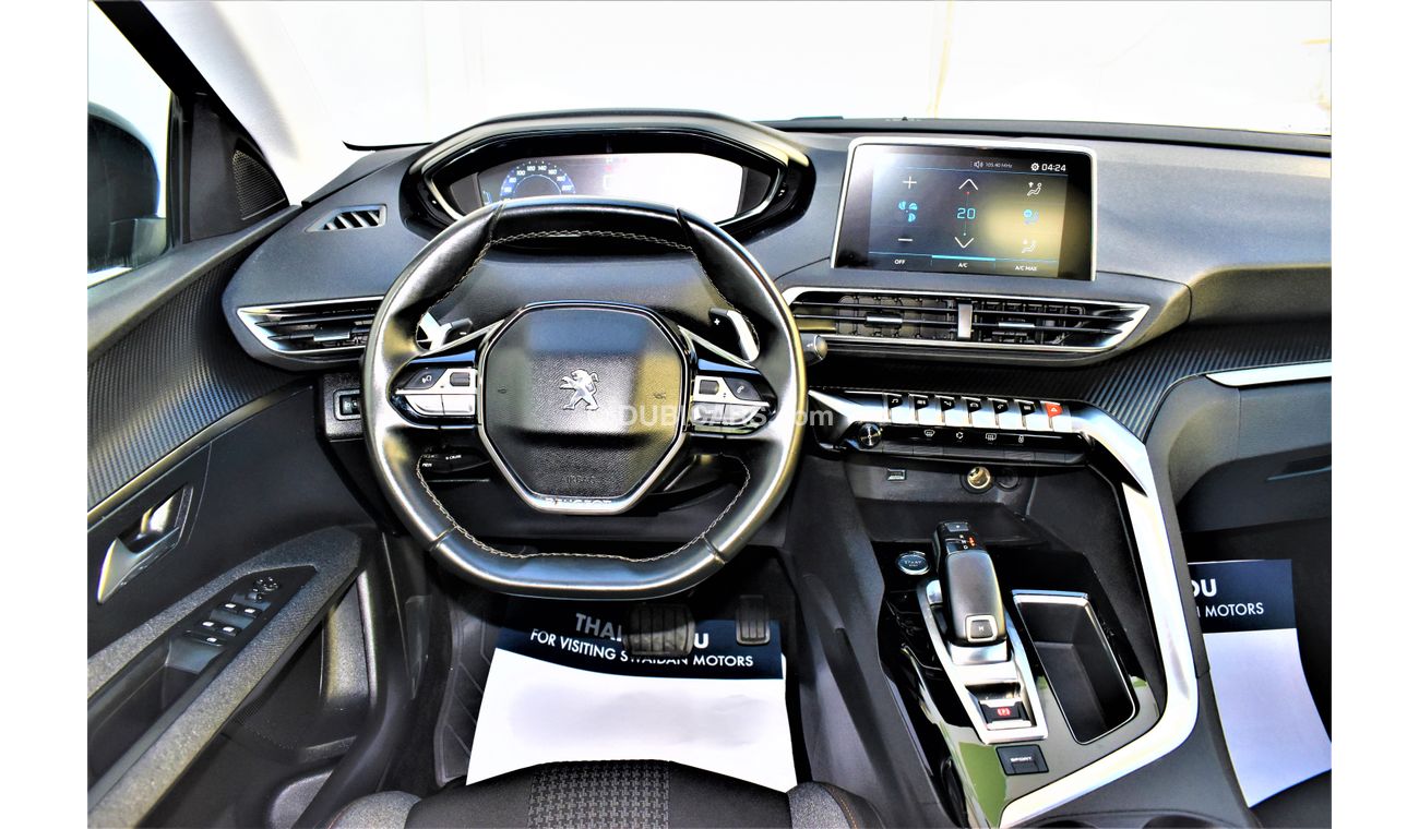 Peugeot 3008 1.6L ACTIVE 2020 GCC SPECS AGENCY WARRANTY UP TO 2024 OR 100,000KM