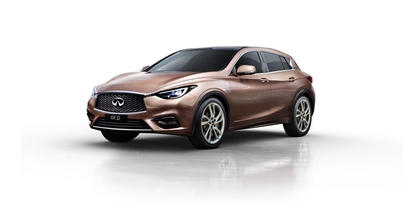 Infiniti Q30 cover - Front Left Angled