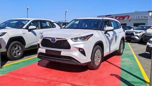 Toyota Highlander T- Highlander GLE 2023 White/gray 2.5L Hybrid, SUV, 4WD. ( for local registration +10%)
