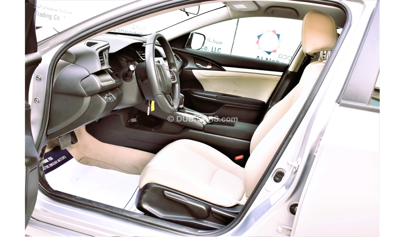 Honda Civic AED 1089 PM 1.6L DX GCC DEALER WARRANTY