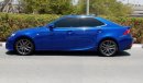 Lexus IS350 2014 F-Sport Package Pre-Owned GCC 3.5 L Cylinders V6 306 hp 54000 km Under Warranty &  Service