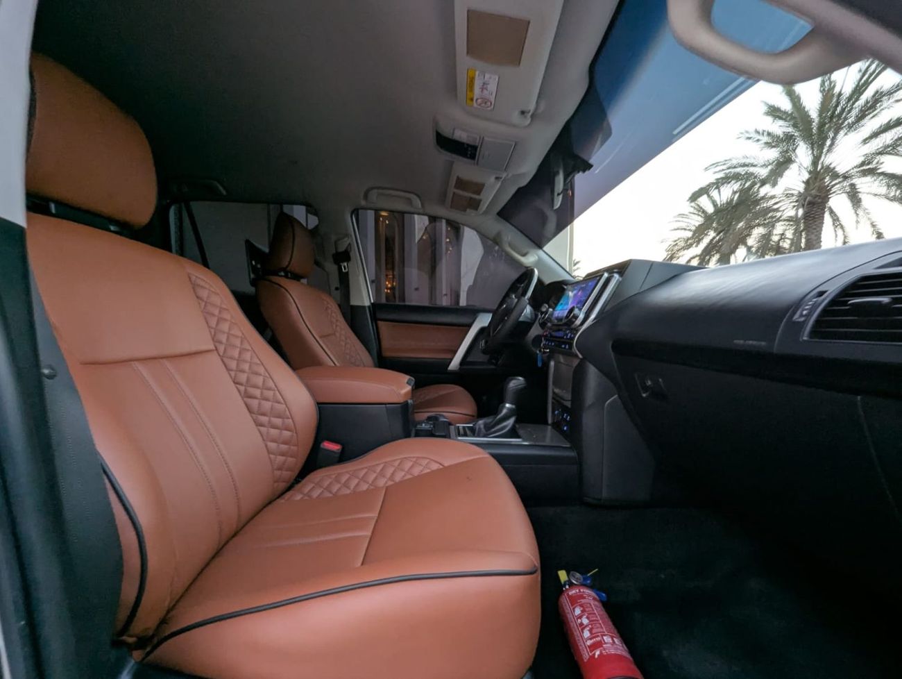 تويوتا برادو Toyota Prado 2018 diesel white LHD 7 seats automatic gear