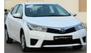 Toyota Corolla Toyota Corolla 2015 1600 GCC in excellent condition without accidents, very clean from inside and ou