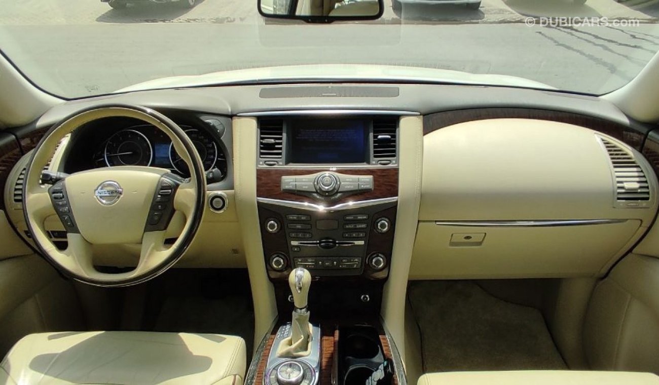 Nissan Patrol 1 فل ابوشن رادار خمس مارات on 1 radar control track electric chairs rear screens five cameras withou