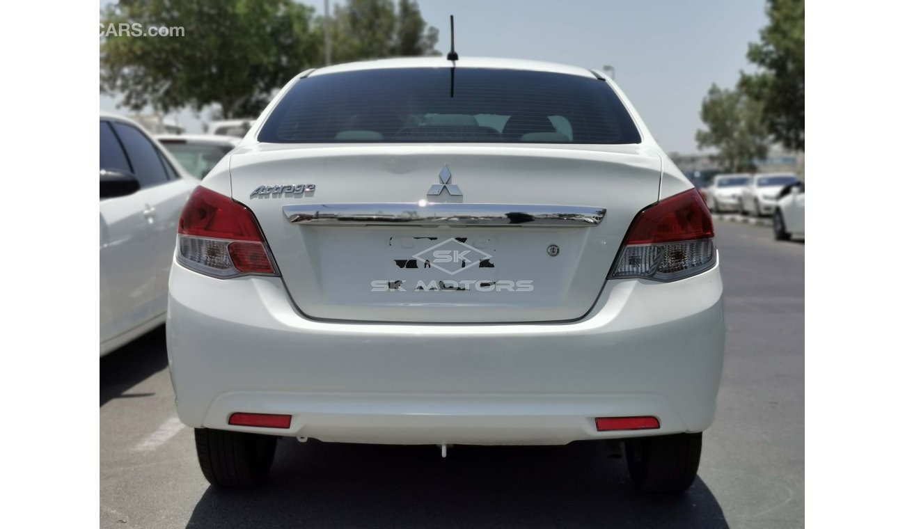 ميتسوبيشي اتراج 1.2L, 15" Rims, Xenon Headlights, Front A/C, Fabric Seats, Dual Airbags, CD-AUX (LOT # 856)