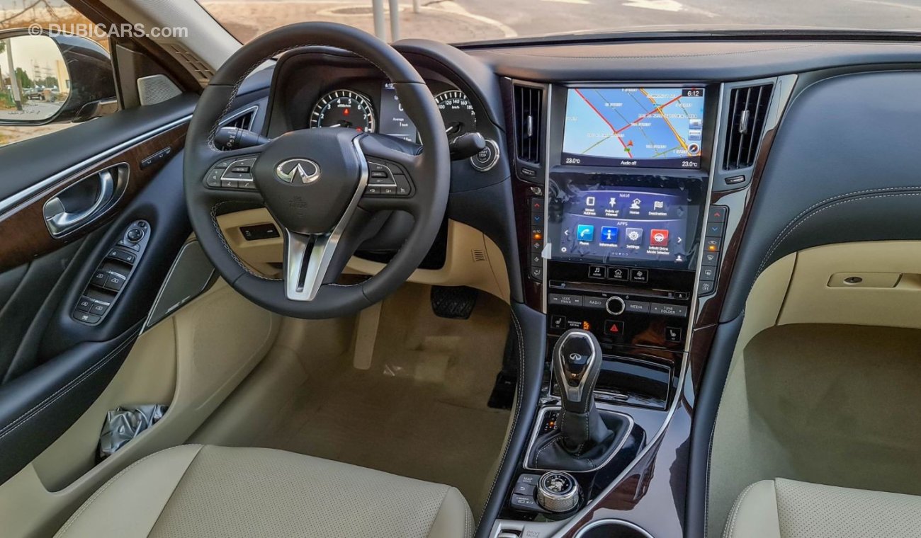 Infiniti Q50 3.0L Turbo V6 2019 0Kms GCC Full Option