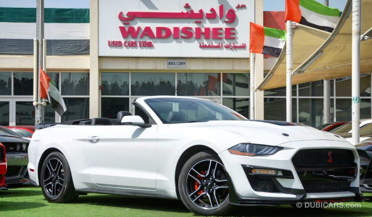 فورد موستانج Mustang Eco-Boost V4 Convertible 2019/Premium FullOption/Shelby Kit/Low Miles/Very Good Condition