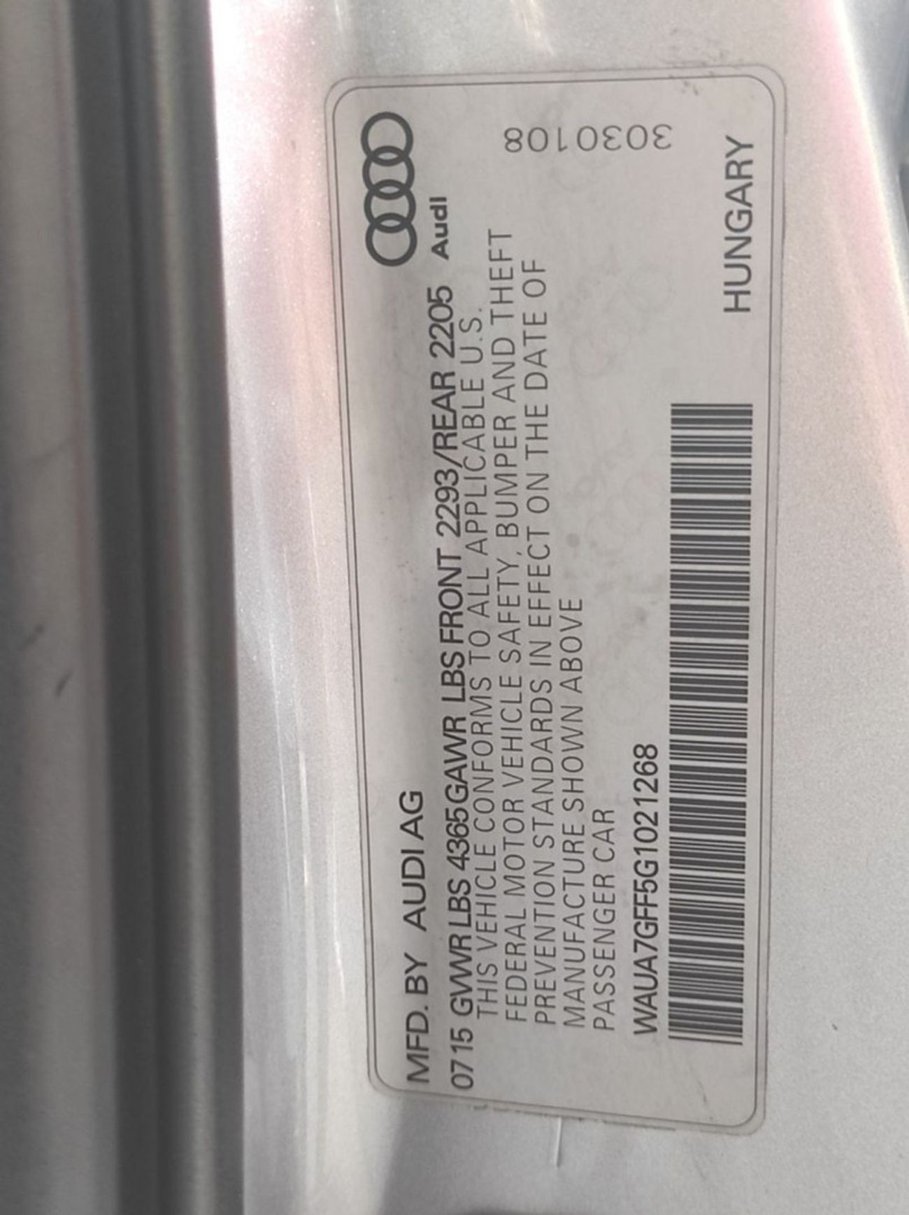 أودي A3 40 TFSI 1.8L Audi A3 2016 usa full options no1 sport