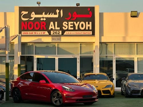 تسلا موديل 3 تسلا موديل 3 لونج رينج 2022 خليجي صبغ وكاله تشييكات وكاله بحاله ممتازه