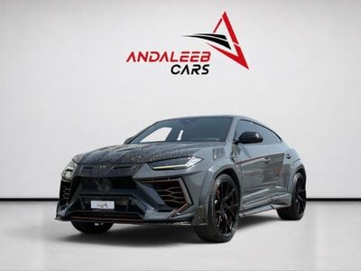 لامبورغيني اوروس STD AED 12,780 P.M | 0% DOWN PAYMENT | LAMBORGHINI URUS MANSORY KIT | 4.0L TWIN-TURBO V8 | FULL SERV