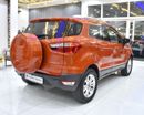 Ford EcoSport EXCELLENT DEAL for our Ford EcoSport Titanium ( 2016 Model ) in Orange Color GCC Specs