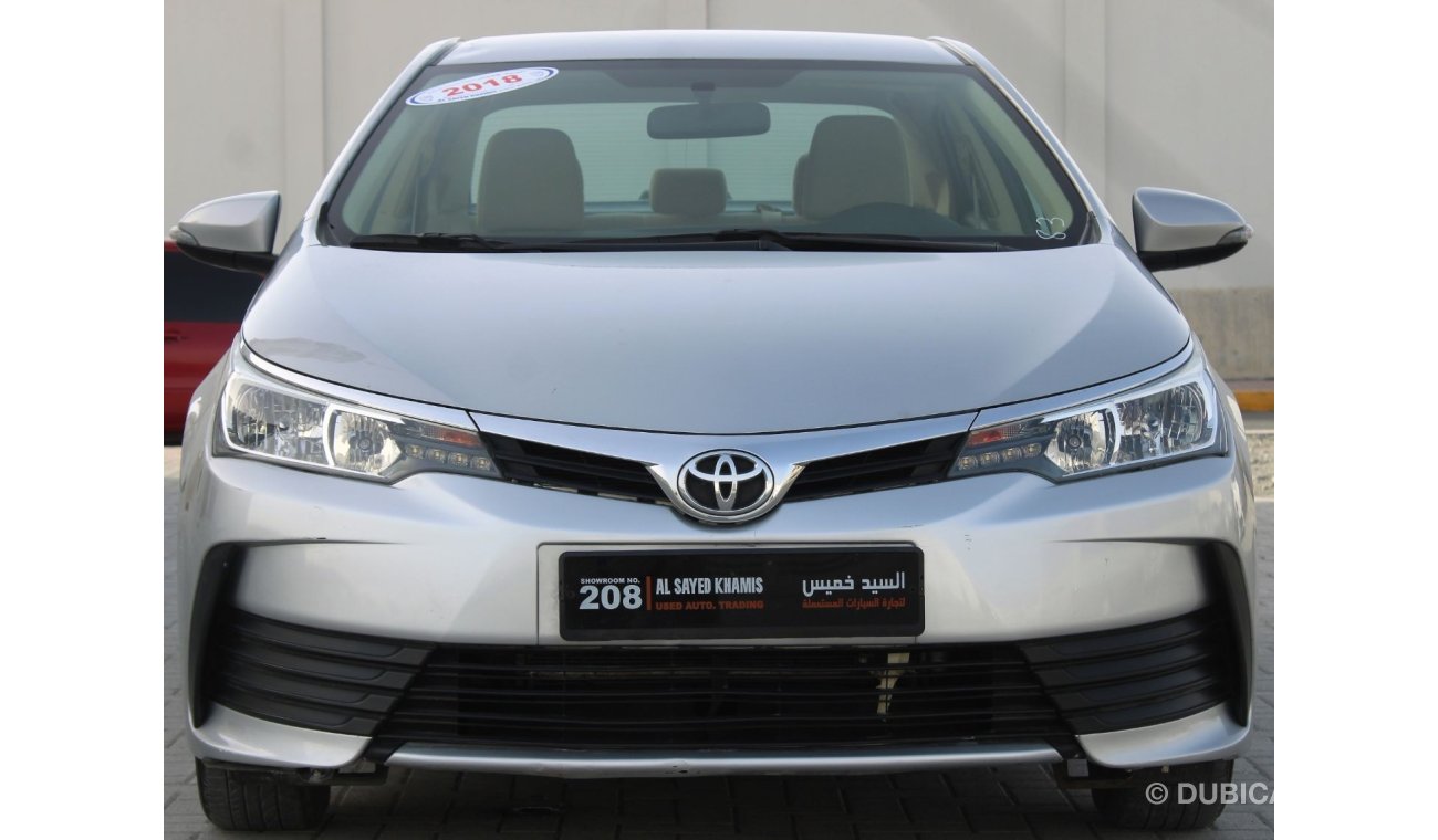 Toyota Corolla SE Toyota Corolla 2018 GCC No. 2 in excellent condition