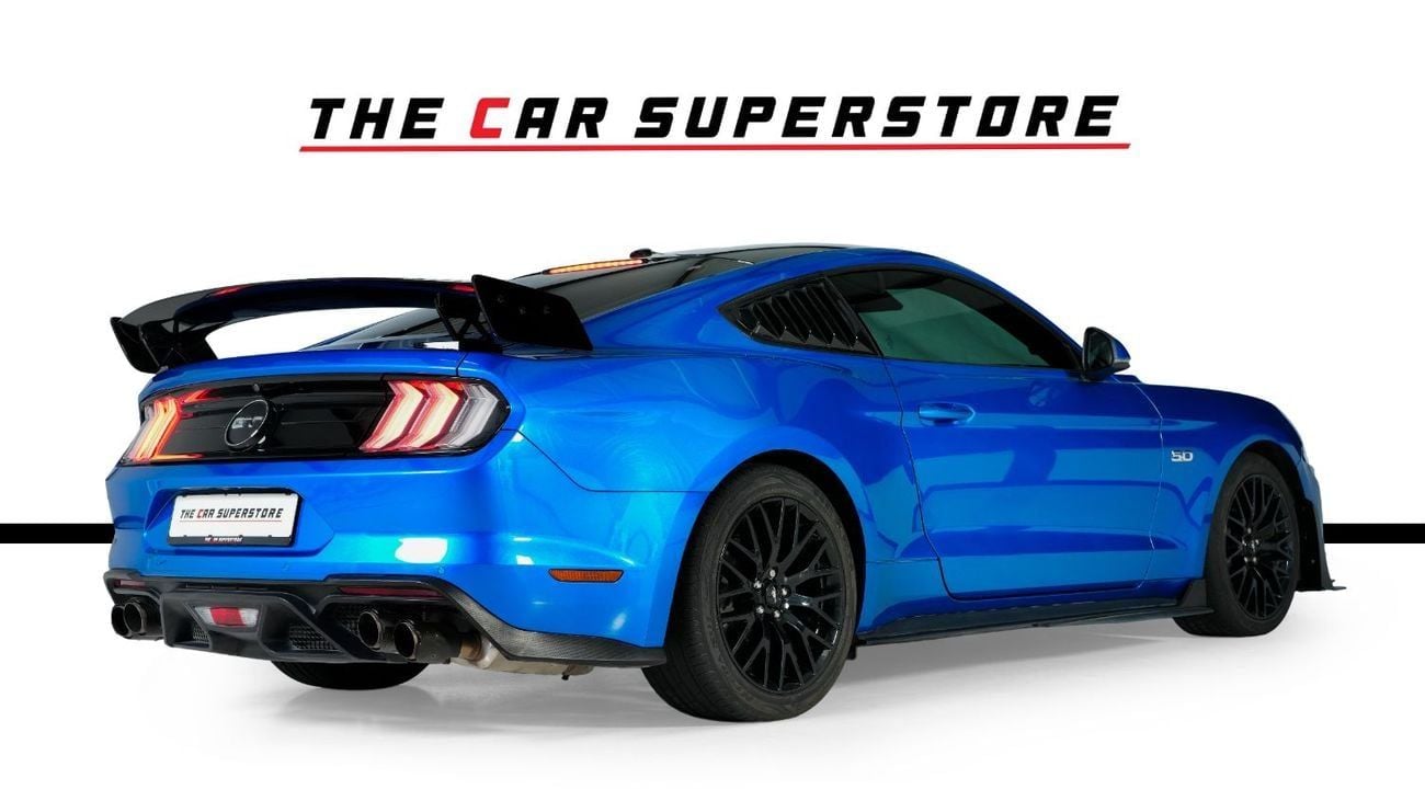 فورد موستانج GT PREMIUM 5L V8-Sports Exhaust System-Aerodynamic Body Kit-High Gloss Black Rims