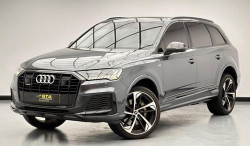 Audi Q7 55 TFSI quattro 3.0L 2021 Audi Q7 55 TFSI Quattro S-Line Black Edition, 1 Year Warranty Unlimited Km