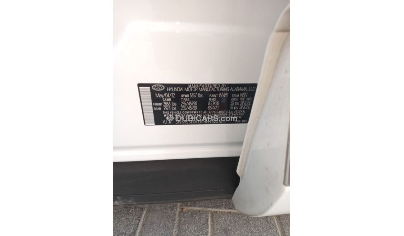 Hyundai Santa Fe 2022 Hyundai Santa FE Calligraphy 4WD 2.5L V4 /