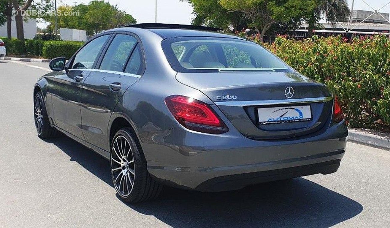 Mercedes-Benz C200 2020, GCC, 0km with 2 Years Unlimited Mileage Warranty + 3Yrs Service@EMC