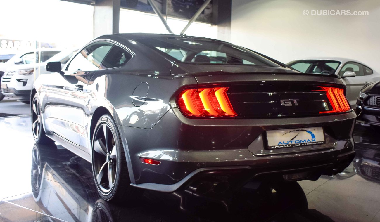 Ford Mustang 2019 GT Premium, 5.0 V8 GCC, Digital Cluster, 0km w/ 3Yrs or 100K km WTY + 60K km SERV @ Al Tayer