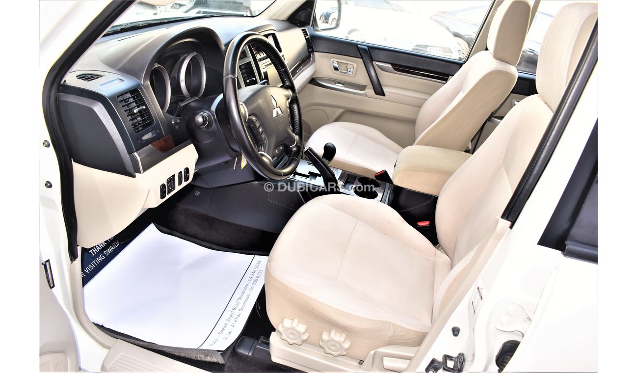 Mitsubishi Pajero AED 1279 PM | 3.0L GLS V6 4WD GCC DEALER WARRANTY