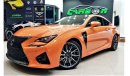 Lexus RC F LEXUS RCF 2015 IN A BEAUTIFUL CONDITION FOR ONLY 115K AED