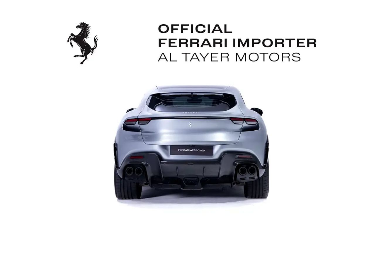 فيراري بوروسانجوي Unmatched Elegance: Approved MY in Grigio Titanio