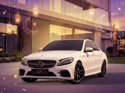 مرسيدس بنز C 200 !! EID SALE !! 1 YEAR FREE WARRANTY !!  AED 1,360 P.M | 0% DOWN PAYMENT | MERCEDES-BENZ C200 | 2020 
