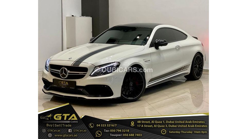 Mercedes Benz C 63 Coupe 17 Mercedes C63s Amg Coupe Warranty Full Mercedes History Gcc For Sale Aed 249 500 White 17