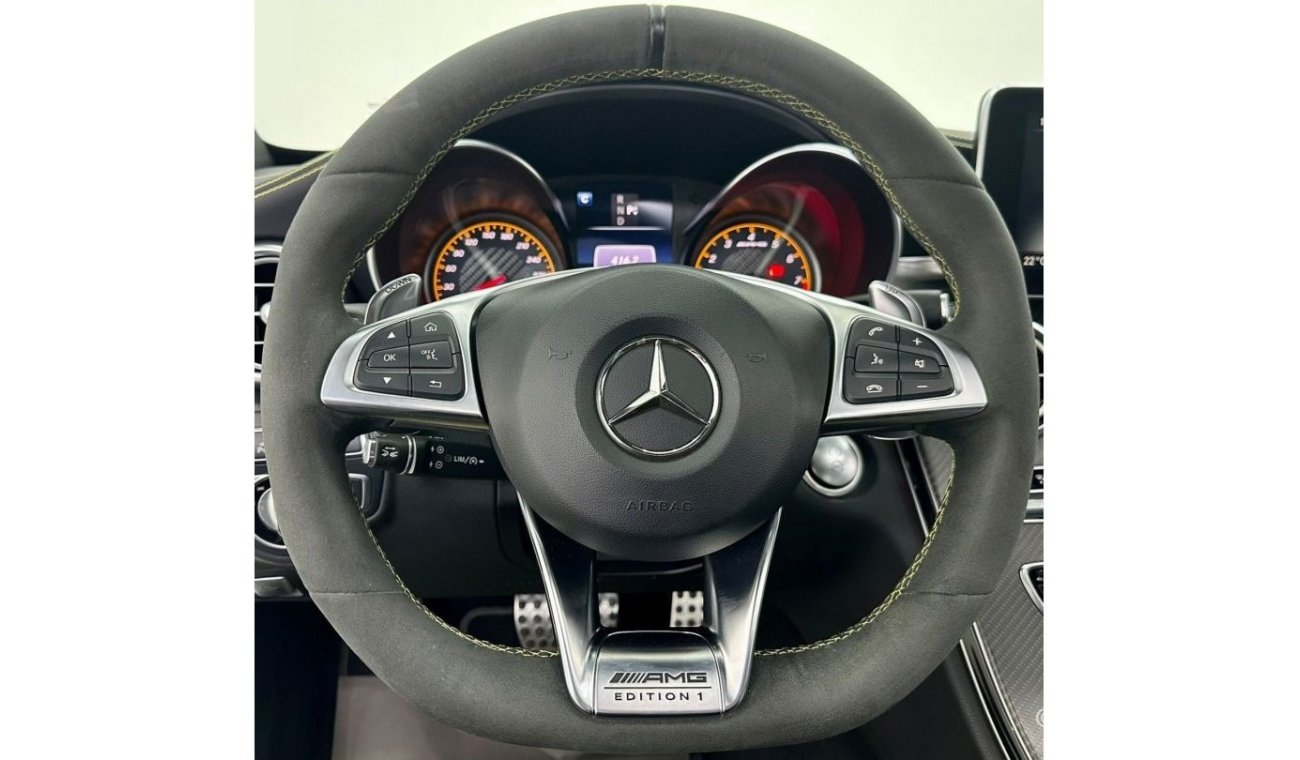 Mercedes-Benz C 63 AMG 2017 Mercedes Benz C63S AMG Coupe Edition 1, Full Mercedes / Silber Arrows Service History, GCC
