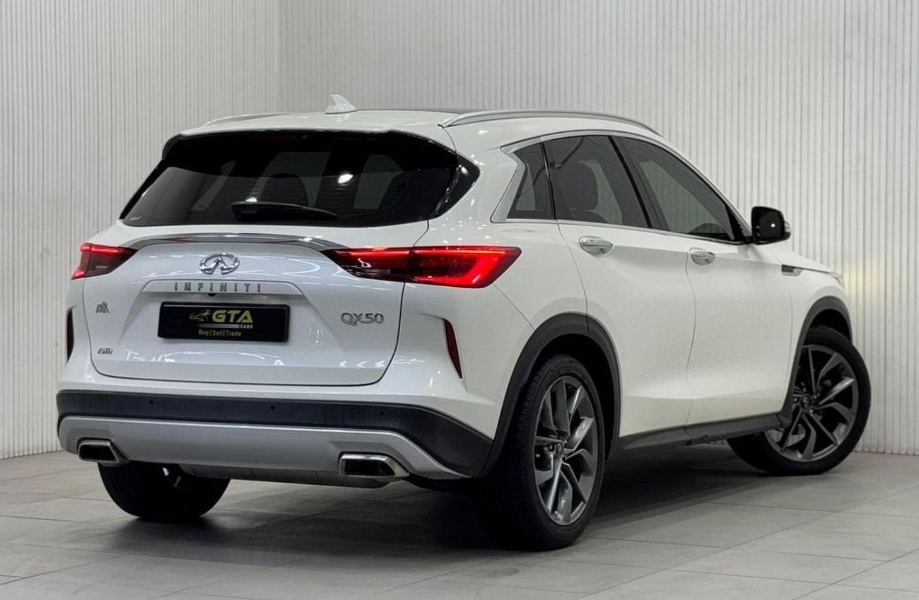 Infiniti QX50 Luxury 2.0L 4WD 2021 Infiniti QX50, 1 Year Warranty + Service Package, Full Service History, GCC