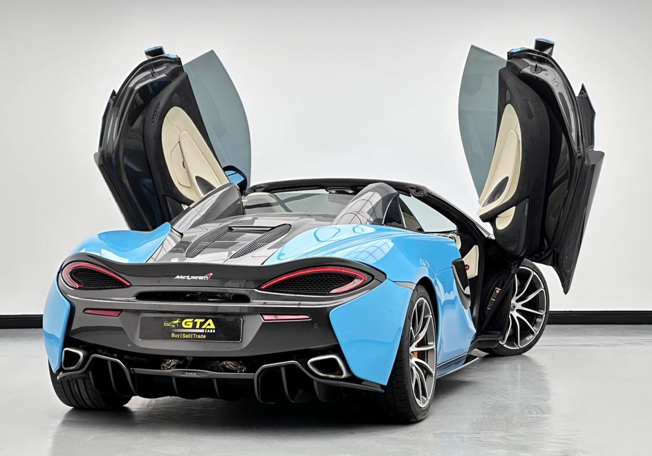 McLaren 570S 2018 McLaren 570s Spider, 3.8TC V8 RWD, 562bhp 600Nm Torque, 7 Speed Dual-Clutch Auto Gearbox.