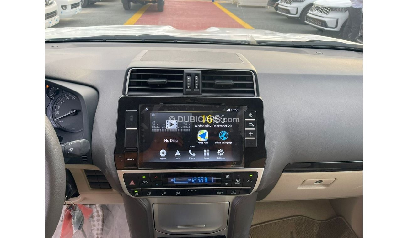 تويوتا برادو Toyota Prado VX 2.7L Petrol Spare Tyre Up Color White model 2021 For Export