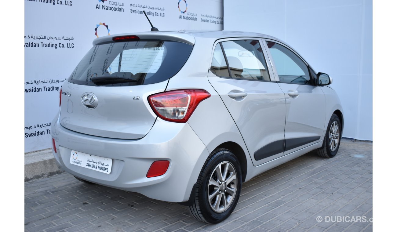 هيونداي i10 GRAND 1.2L GL 2016 GCC DEALER WARRANTY AND FREE INSURANCE